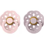 Bibs Dudlíky BOHEME Blossom/Dusky Lilac - velikost 1, přír. kaučuk 2ks