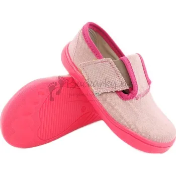 Chlapecké bačkory Bačkory Pegres Skinny Barefoot SBF10F Růžová - vel. 24