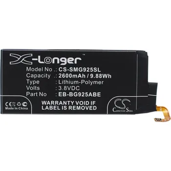 Baterie pro mobilní telefon Baterie Cameron Sino CS-SMG925SL pro Samsung Galaxy S6 Edge TD-LTE - neoriginální