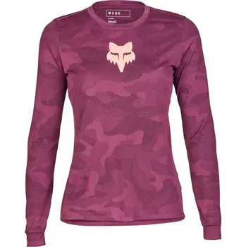 Cyklistické oblečení Fox Womens Ranger TruDri LS Jersey M sangria