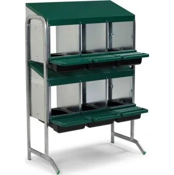 DrůbežČervenýHrádek Snáškové kukaně pro slepice (6 hnízd)