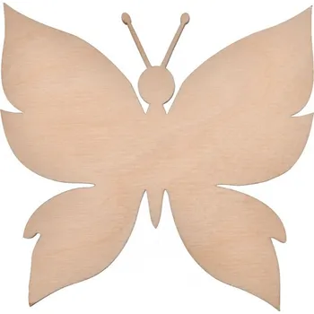 Dřevia Dřevěná dekorace - motýl 8x9 cm
