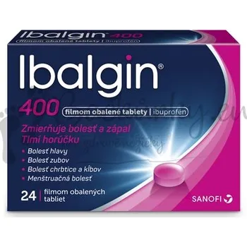 Lék na bolest, zánět a horečku Ibalgin 400 tbl flm 400 mg (blis. PVC/Al) 1x24 ks