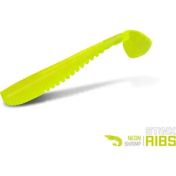 Rybářský háček Umělá nástraha Delphin B! Stinx Ribs Shrimp_5cm_20ks_Neon