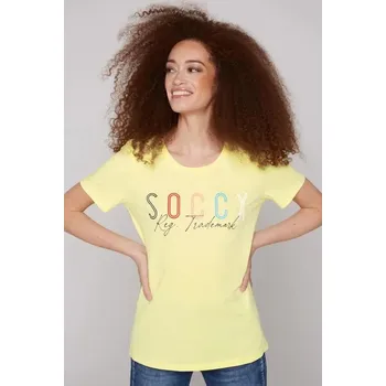 Pánské tričko Soccx TRIČKO SP2400-3848-64 L, Žlutá