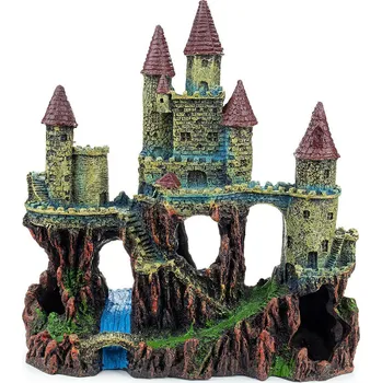 Dekorace do akvária Happet Hrad s jeskyní a vodopádem - Dekorace do akvária