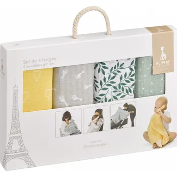 Dětské zboží Vulli Set 4 barevných plen 70x70 cm