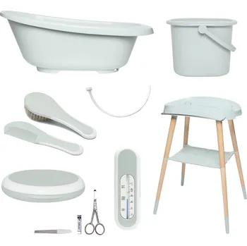 Kojenecká hygiena Bebe-Jou Koupací sada Bébé-jou Sense 7 dílná Sky Green