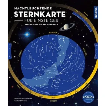 Nachtleuchtende Sternkarte für Einsteiger - Hermann-Michael Hahn