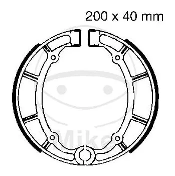 Brzda pro motocykl STANDARDNÍ BRZDOVÉ ČELISTI YAMAHA XV 1100 Virago 1989-1998