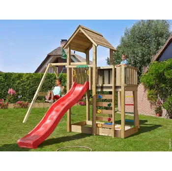 Dětské hřiště Hřiště Mansion s modulem 1-Swing Frame 2.0 Jungle Gym