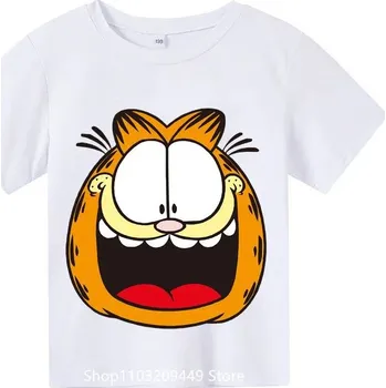 Čína Dětské bavlněné tričko - Garfield Barva: Bílá, Velikost: 120/6 let