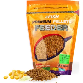 Návnadová surovina ZFISH Micro Method Feeder Pellets Průměr: 2 mm, Příchuť: Strawberry & Robin Red, Hmotnost: 700 g