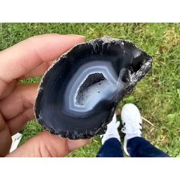 Sběratelství Achátová geoda s dutinkou 123g z Brazílie