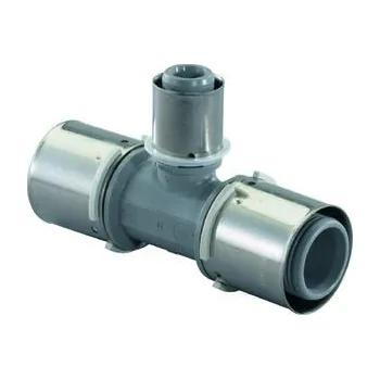 Vodovodní potrubí Uponor MLC S-PRESS T-kus 50-25-50 redukovaný, s objímkou, lisovací, voda, PPSU