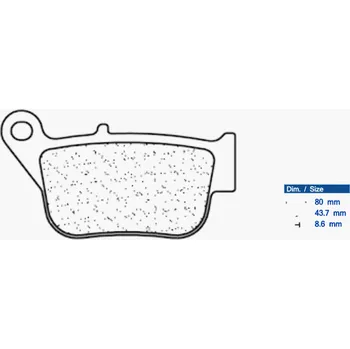Brzdová destička CL BRAKES Maxi Scooter Brzdové destičky ze slinutého kovu - 3112MSC YAMAHA YP 250 X-MAX 2014-2016