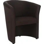 Klubové křeslo, ekokůže hnědá, CUBA