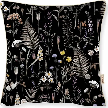 Povlečení DARRÉ Povlak na polštář Dotek přírody - černá Velikost: atypický 50 x 60