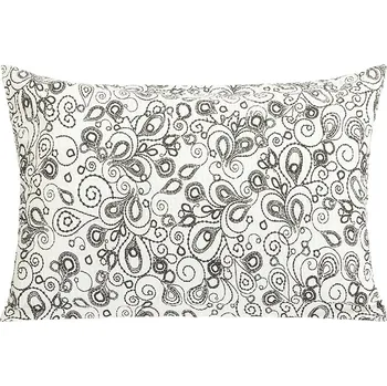 Povlak na dekorativní polštářek Bellatex Povláček krep Květ šedá, smetanová