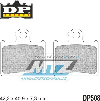 Brzdová destička BRZDOVÉ DESTIČKY KTM MX ZADNÍ SX85 DP508