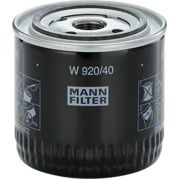 Hydraulický filtr Filtr, pracovní hydraulika MANN-FILTER W 920/40