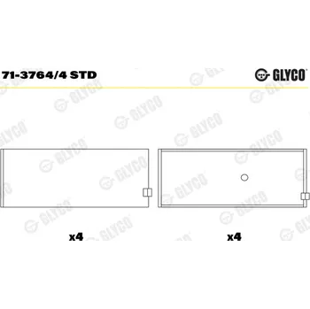 Ojnice GLYCO Ojniční ložisko 7137644STD
