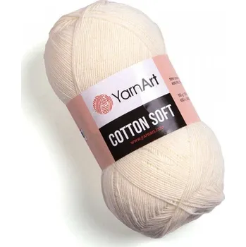 Příze YarnArt Cotton soft 03 smetanová