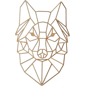 Obraz Dřevia Nástěnná dekorace - vlk 41x26 cm