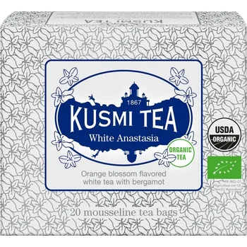Nápoj Bílý čaj ANASTASIA Kusmi Tea 20 mušelínových sáčků