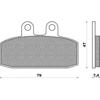 Brzdová destička brzdové destičky, NEWFREN (směs ROAD TOURING ORGANIC) 2 ks v balení FD0091BT1