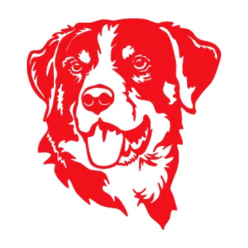 Polep vozidla SAMOLEPKA Pes 197 levá Appenzellský salašnický pes (10 - červená) NA AUTO, NÁLEPKA, FÓLIE, POLEP, TUNING, VLASTNÍ TEXT, TISK, AUTOSAMOLEPKY.cz, POLEPY, OBRÁZEK, LOGO, SAMOLEPKY