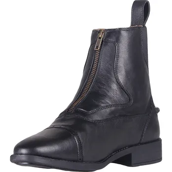 Jezdecká obuv Kožená jezdecká perka QHP Milaan se zipem vel. 41