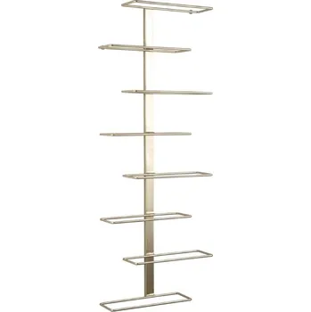 Stojan na víno Present time Zlatý kovový stojan na víno Flowen 80,5 cm