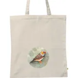 BIO plátěná taška s potiskem Zebřička pestrá - taška