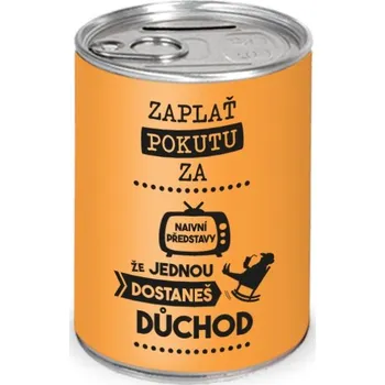 Pokladnička Nekupto Humorná pokladnička - Naivní představy o důchodu
