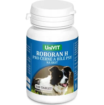 UNIVIT - Roboran Roboran H pro psy Černé a Bílé 100tbl