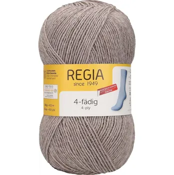 Příze Regia 4-Ply Uni 2070 Šedobéžová (Ponožková příze Regia Uni 4 Ply 2070 wood streaked)