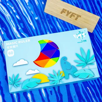 Hlavolam Duhový skládací had - 60 dílků - Rubikův had