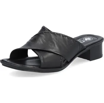 Dámské pantofle DÁMSKÉ PANTOFLE RIEKER 62690-00 ČERNÁ Barva: Černá, Velikost: 37