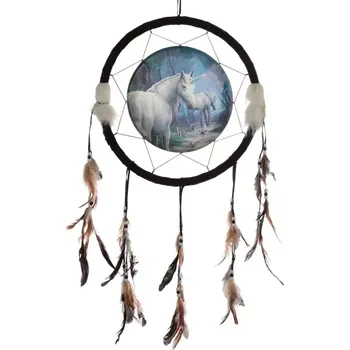 Lapač snů Velký fantasy lapač snů 33cm Lisa Parker - Jednorožec cesta domů