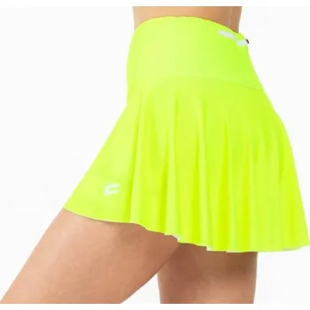 Dámská sukně Sportovní sukně CRUSSIS se šortkami NEON YELLOW M