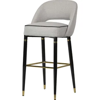 Barová židle Stylová barová židle Houston šedá rybí kost