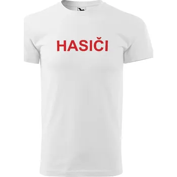 Tričko Hasiči - klasika (Velikost: M, Typ: pro muže, Barva trička: Bílá)