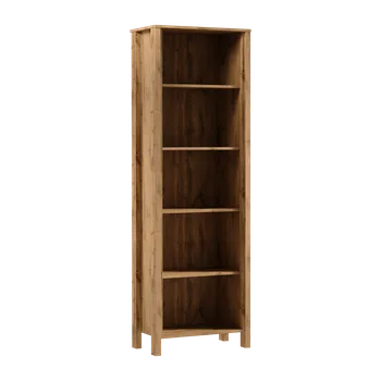 Knihovna Nábytek PEGAS s.r.o. Regál INDYGO R1, Dub Wotan/Béžová