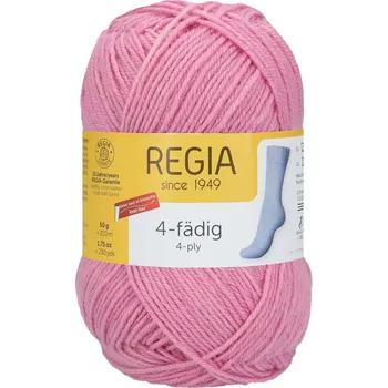 Příze Regia 4-Ply Uni 1059 Růžová 210m/50g (Ponožková příze Regia Uni 4-Ply 1059 Blush)