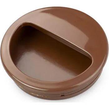 Nábytkové kování Interex Úchytka na zafrézování TARRA / Tmavě hnědá