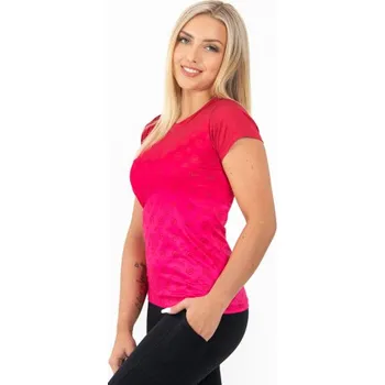 Dámské tričko Tričko CRUSSIS dámské OMBRE PINK XS