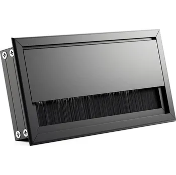 kabelová chránička Interex design Kabelová průchodka MONET 160 x 80 mm / Černá matná