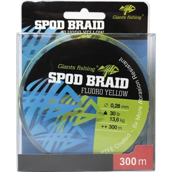Giants fishing Splétaná šňůra Spod Braid Fluoro Yellow 300m