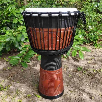 Buben Djembe 13” Buka, Indonésie, malované 60 cm